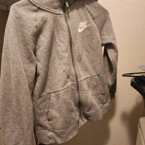 Nike Gray Zip-Up Hoodie